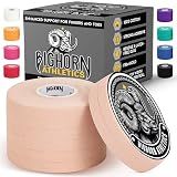 Bighorn Athletics Finger Tape 0.3-Inch x 45-Feet, 8 Rolls, Nude