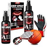 Grip Spray, 7oz Traction Spray for Athlete, Enhanced Court Performance ＆ Anti-Slip Traction for Basketball Shoe Bottom, Football Gloves, Golf, Tennis, Pickleball, Non Toxic, Fast Drying