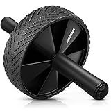 Vinsguir Ab Roller Wheel - Ab Workout Equipment for Difficult Abdominal & Core Strength Training, Home Gym Fitness Equipment, Exercise Wheel for Men Women (Black)