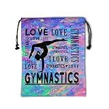 Giwawa Abstract Love Gymnastics Grip Bag - Purple Blue, Classic Gym Drawstring Bag, 9.25" x 12"