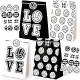 24pcs Volleyball Theme Party Supplies - Girls Volleyball Gift Bags with Decorations & Candy Bags