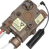 ACTIONUNION Airsoft PEQ-15 IR Laser + Visible Red Laser + White LED Flashlight (Tan)