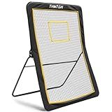 THWTGH Upgraded 5x7 Feet Lacrosse Rebounder for Backyard, Volleyball Rebounder Net wit 5 Adjustable Angle and Carry Bag, Lacrosse Ball Bounce Back Net for Outdoor & Indoor Training