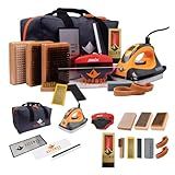 RaceWax Digital Elite Ski Snowboard Tuning Kit: Complete Edge-Base Tools, Wax, Iron - (FD-1000)