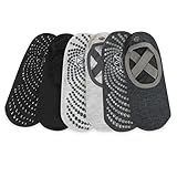 Gaiam Grippy Studio Yoga Socks for Extra Grip in Standard or Hot Yoga, Barre, Pilates, Ballet or at Home for Added Balance and Stability