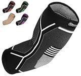 Kunto Fitness Elbow Brace Compression Support Sleeve for Tendonitis, Tennis Elbow, Golf Elbow Treatment - Reduce Joint Pain During Any Activity!