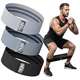 Fabric Resistance Bands for Working Out, 3-Pack for Legs and Glutes