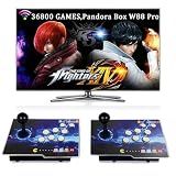 RegiisJoy 36800 in 1 Arcade Game Console Pandoras W88 Pro WiFi Function Game Machine for PC & Projector & TV, 2-4 Players, 1280X720, 3D Games, Search/Hide/Save/Load/Pause Games, Favorite List