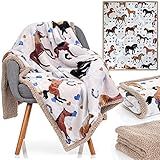 Horse Blanket for Girls - Perfect Horse Gifts for Girls - Soft & Cozy Lightweight 50x60 inch Throw Blanket, Loved by Kids and Granddaughters - Equestrian Gifts for Women