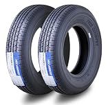 Free Country Premium Trailer Tires ST175/80R13 8-Ply Load Range D 97N w/Scuff Guard, Set 2