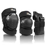 JBM Adult & Kids Knee Pads Elbow Pads and Wrist Guards for Inline Skating, Roller Skating, Skateboarding, Scootering