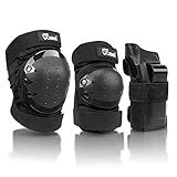 JBM Adult & Kids Knee Pads Elbow Pads and Wrist Guards for Inline Skating, Roller Skating, Skateboarding, Scootering