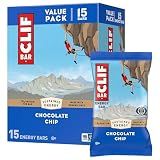 CLIF BAR Protein Energy Bars, Chocolate Chip, 15ct | 10g Protein, Made with Organic Oats, Non-GMO, Plant-Based, No High Fructose Corn Syrup