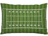 EKOBLA Throw Pillow Cover American Football Field Green Lawn Popular Sports Game Team Competition Vivid Decor Lumbar Pillow Case Cushion for Sofa Couch Bed Standard Queen Size 20x30 Inch