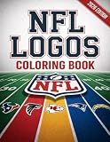 NFL Logos Coloring Book: 32 American Football Logos to Color with Fun Trivia, Easy Designs for Kids, Teens, and Football Fans, Perfect Gift for Sports Lovers