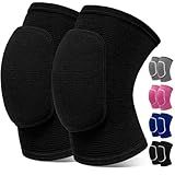 RYBTB Volleyball Knee Pads,Knee Pads for Women,Men,Kids,Girls,Knee Brace for Basketball Volleyball Football Dance Yoga Tennis Running Cycling Workout Climbing (Black, Small)