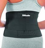 MUELLER Sports Medicine Adjustable Back Brace, Ideal for Upper and Lower Back Pain, Relief & Support for Men and Women, Strains, Sciatica, Scoliosis, Black, One Size