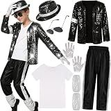 Woaproer Kids 80s 90s Pop Star Costume Dance Party Outfit Halloween