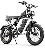 YVY Adult Electric Bike 1500W Peak Motor, 30 MPH Speed, 48V 15.6AH Removable Battery, 70 Miles Range, UL 2849 Certified, Dual Suspension, 20" Fat Tires E-Bike