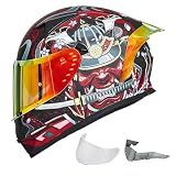 ILM Motorcycle Helmet Full Face with Pinlock Compatible Motocross DOT Z501