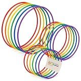 S&S Worldwide No-Knott Hula Hoops Set of 18, Heavy Duty, Assorted Colors