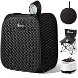 MUTAMA Personal Portable Steam Sauna for Home, 2L 1200W Pop up Sauna Box