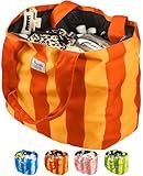 Bagelite Beach Bags Waterproof Sandproof, XL Large Tote Bag with Zipper, Pool Swim Bags for Women, Red Orange