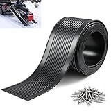 FULEIYA 40' L x 6" W HDPE Snowmobile Trailer Ski Guides for Snowmobile Trailer Accessories with 100PCS Screws, Waterproof Snowmobile Ramp Trail Guide Protector Roll, Easy to Cut to Any Length