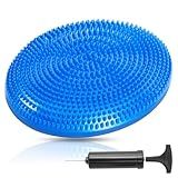 Primasole Balance Disc comes with an Air Pump Exercise Wobble Cushion for Stability Workout 1 PC (Cobalt Blue) PSS91NH051A