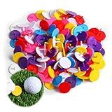 Golf Ball Markers Plastic Bulk Value 60 120 Pack 25mm 0.98" Round Position Marker Multicolor Golf Mark Accessories Set Gifts for Men Women Golfers (60 Pack)