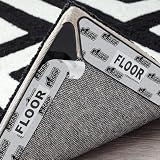 GORILLA GRIP® Rug Grippers, Extra Long Reusable Double-Sided Adhesives Pads Keep Area Rugs Corners Flat, Grips Hardwood, Tile and Laminate Floors, Renter Friendly, Holds Down Carpet in Place, 8 Pcs