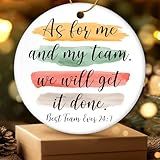 KATZETY Best Team Ever Ornament - Christmas Team Gifts for Coworkers, Employees - Appreciation, Thank You Gifts for Boss, Work Team, Group - Christmas Decorations Ceramic Ornaments Exchange Ideas