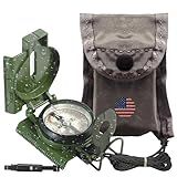Cammenga Compass Military Grade Phosphorescent - Lensatic Compass Shock, Sand, and Waterproof, Tactical, Navigation - Made in The USA
