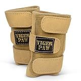 Tiger Paw Authentic Gymnastics Wrist Supports (Sold in Pairs) - Original Competition-Grade Gymnastics Wrist Guards, Wrist Support Braces, Adjustable, Made in USA Hand Wraps (Sand - Extra Small)