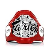 Fairtex BPV2 Lightweight Belly Pad, Leather Muay Thai Trainer Protection