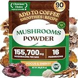 Venture Pal 16 in 1 Mushroom Powder 1730mg Adaptogenic Mushrooms Supplement