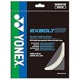 YONEX BG Exbolt 65 Badminton String (White)
