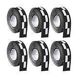 PATIKIL 18" Table Tennis Side Tape, 6 Pack Ping Pong Edge Tape Protect The Edges of Rubber and Blade for Paddles Racket, Black
