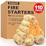 WABUPD 110 PCS Fire Starter, Fire Starter for Campfire, Light Compact Gear