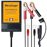 Trickle Charger 1A 12V Smart Battery Charger & Maintainer and Automatic Float Charger for Motorcycle, ATV, Lawnmowers and More