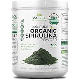 Zazzee USDA Organic Spirulina Powder, 2.2 Pounds (1 KG), 303 Servings