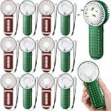 WILLBOND 12 Pcs Football Mini Handheld Fan Bulk Small Personal Portable Fans with Lanyard for Football Team Gift Goodie Bag Stuffers Outdoor Game Sport Party Favors, Battery Not Include