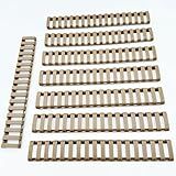 DDOUT Single Picatinny Rail Cover Rubber, Cut to Any Size for Easy Installation, Tan