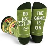 Do Not Disturb The Game Is On Football Socks Funny Gift Fans & Players