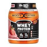 Body Fortress Super Advanced Whey Protein Powder, Strawberry, 1.78 lbs