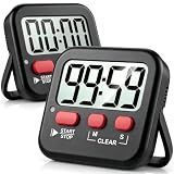 Antonki 2 Pack Digital Timer for Kids Classroom Kitchen Timers for Cooking