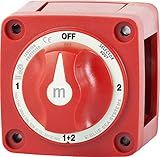Blue Sea Systems 6007 m-Series Battery Switch 4 Position Mini Selector Switch, Red
