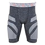 Warrior Burn Lacrosse Leg Pad Goalie Pants-Grey (Medium)