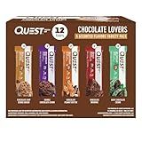 Quest Nutrition Chocolate Lovers Variety Pack, High Protein, Low Carb, Gluten Free, Keto Friendly, 12 Count