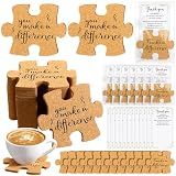 Hushee 20 Pcs Puzzle Coasters Appreciation Gifts, You Make A Difference